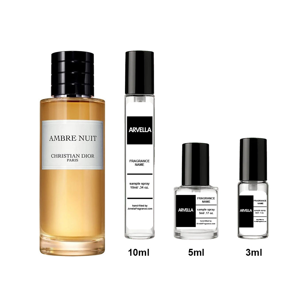 Dior Ambre Nuit Sample 10ml Spray - Arvella Fragrance